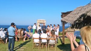 Διακόσμηση γάμου σε νησί